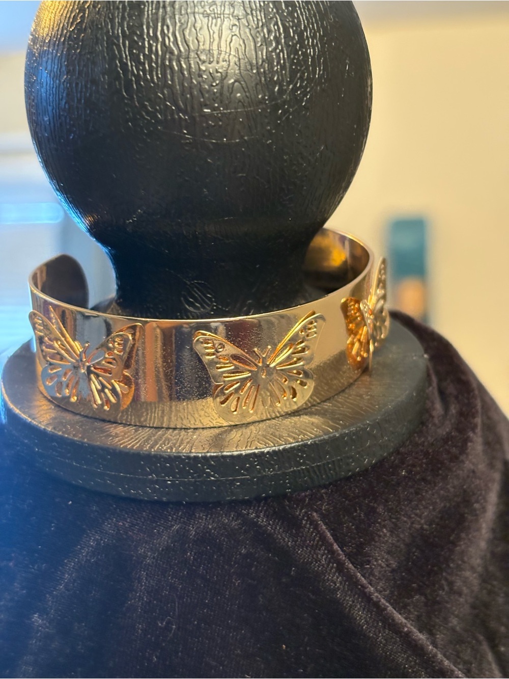 Gold Butterfly Cuff Bracelet - Women Jewelry